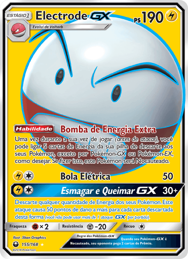 Electrode GX, card 155 from Tempestade Celestial