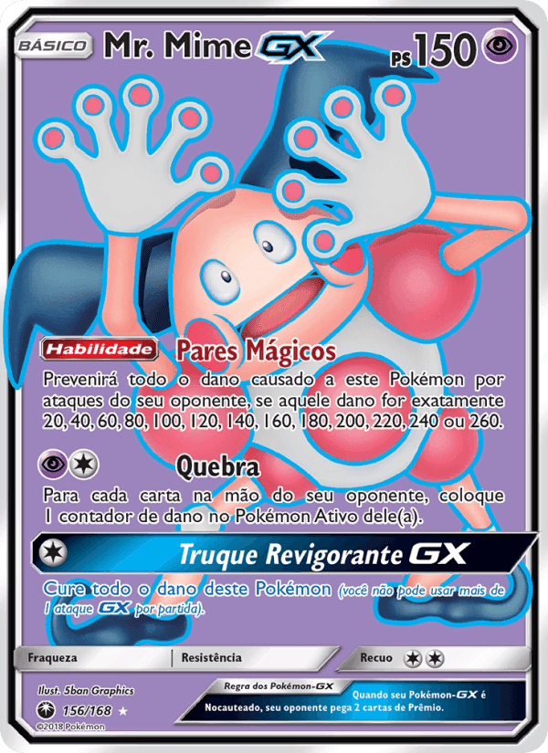 Mr. Mime GX, carta 156 de Tempestade Celestial