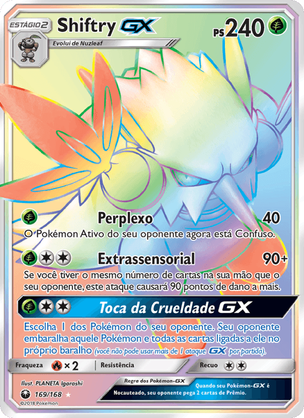 Shiftry GX, carta 169 de Tempestade Celestial