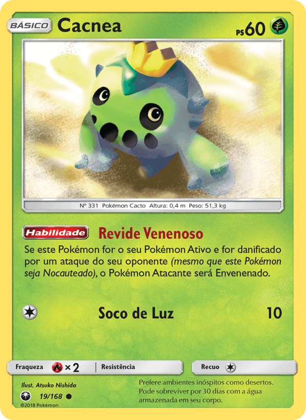 Cacnea, carta 19 de Tempestade Celestial