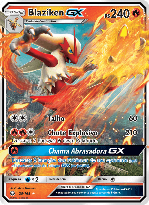 Tempestade Celestial の 28 番、Blaziken GX
