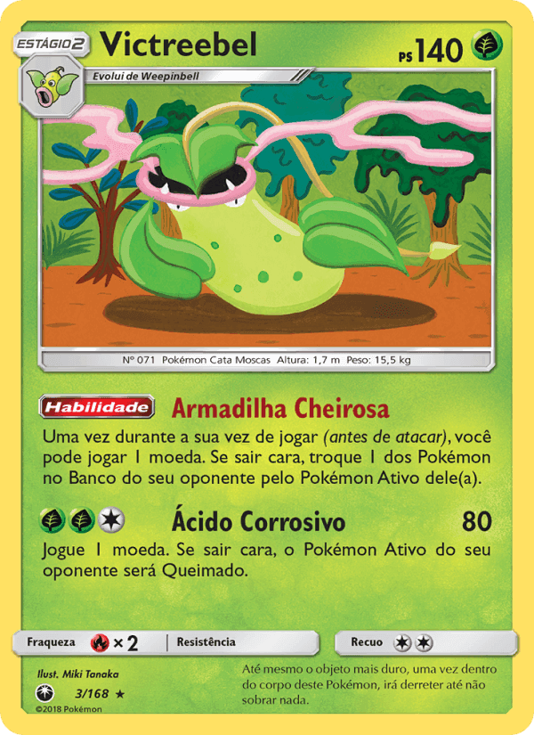 Victreebel, carta 3 de Tempestade Celestial