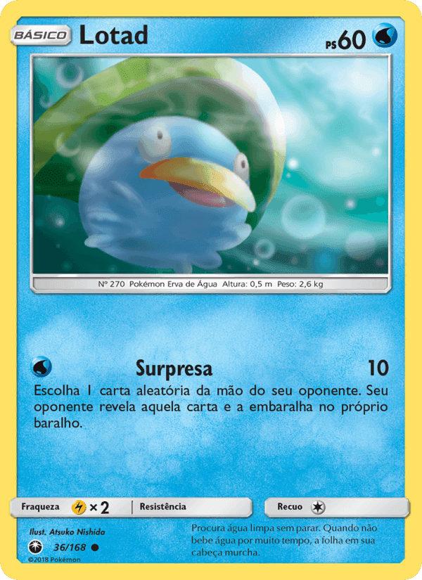 Lotad, carta 36 de Tempestade Celestial