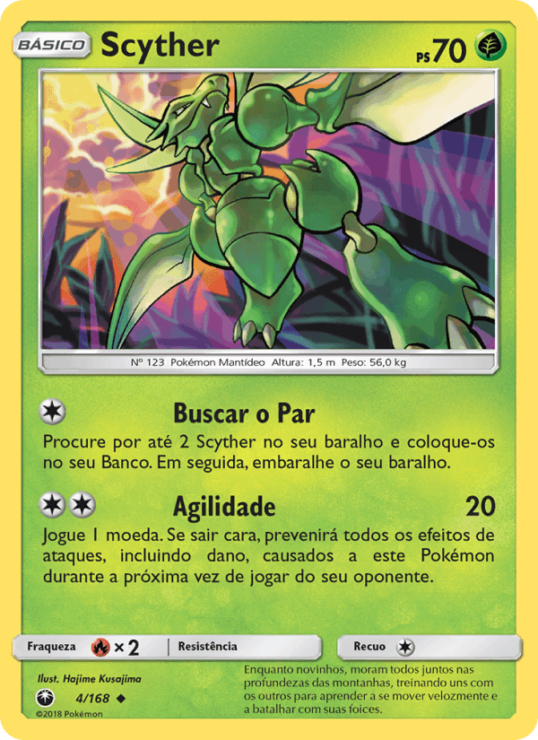 Scyther, carta 4 de Tempestade Celestial
