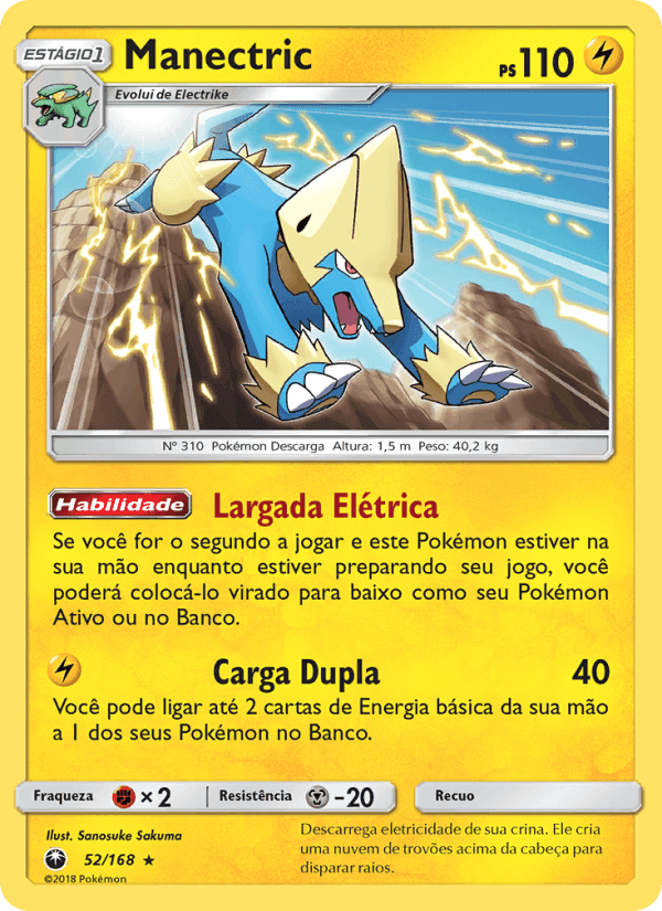 Manectric, carta 52 de Tempestade Celestial