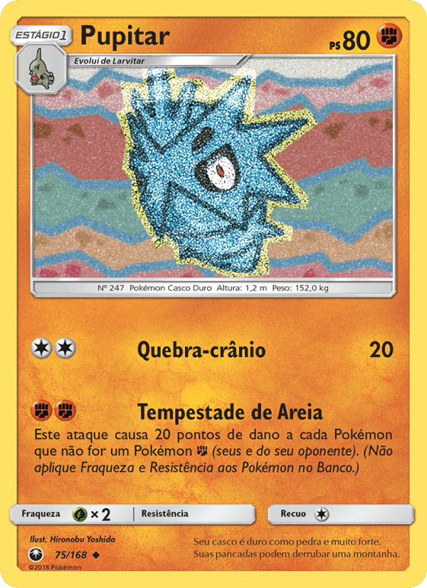 Pupitar, card 75 from Tempestade Celestial