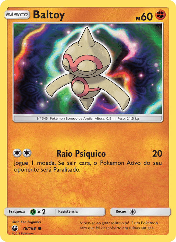 Baltoy, card 78 from Tempestade Celestial
