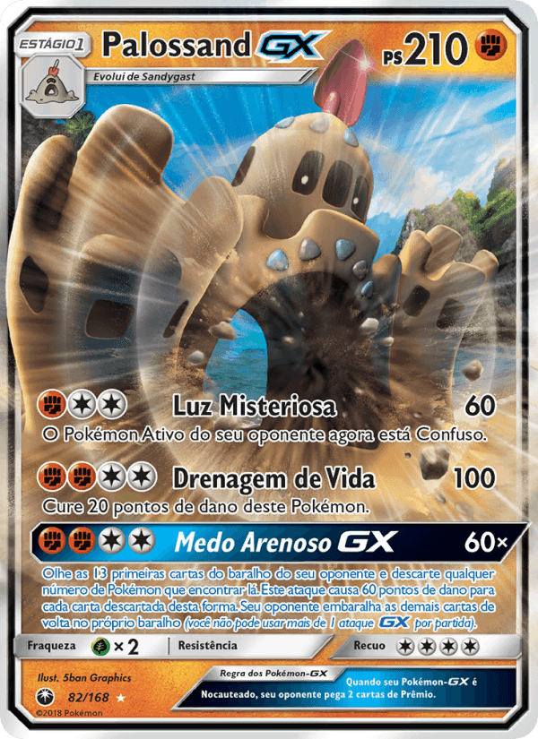 Palossand GX, carta 82 di Tempestade Celestial