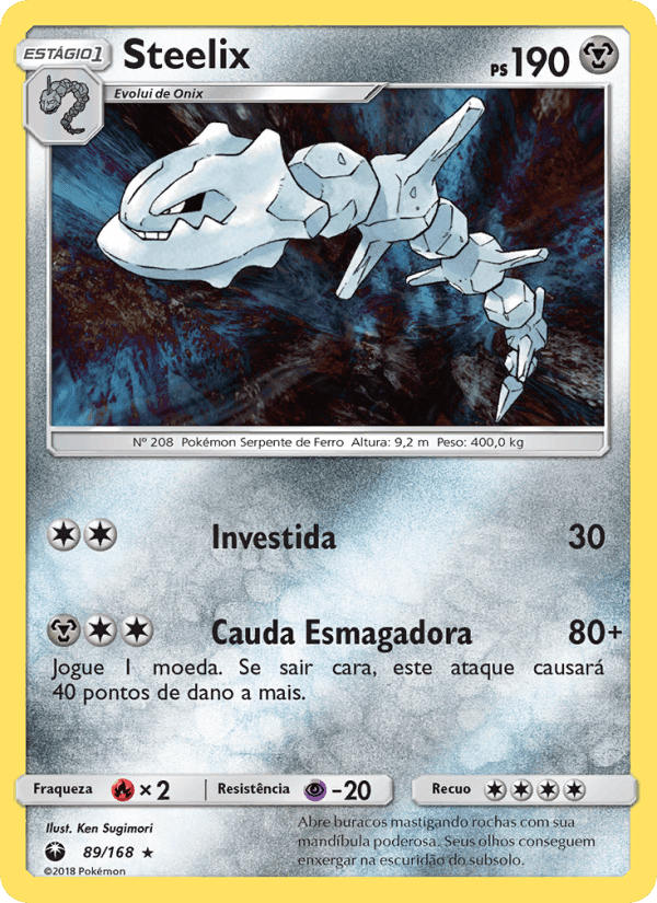 Steelix, carta 89 de Tempestade Celestial