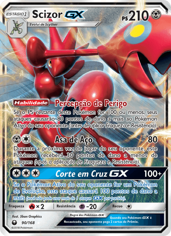 Scizor GX, carta 90 de Tempestade Celestial
