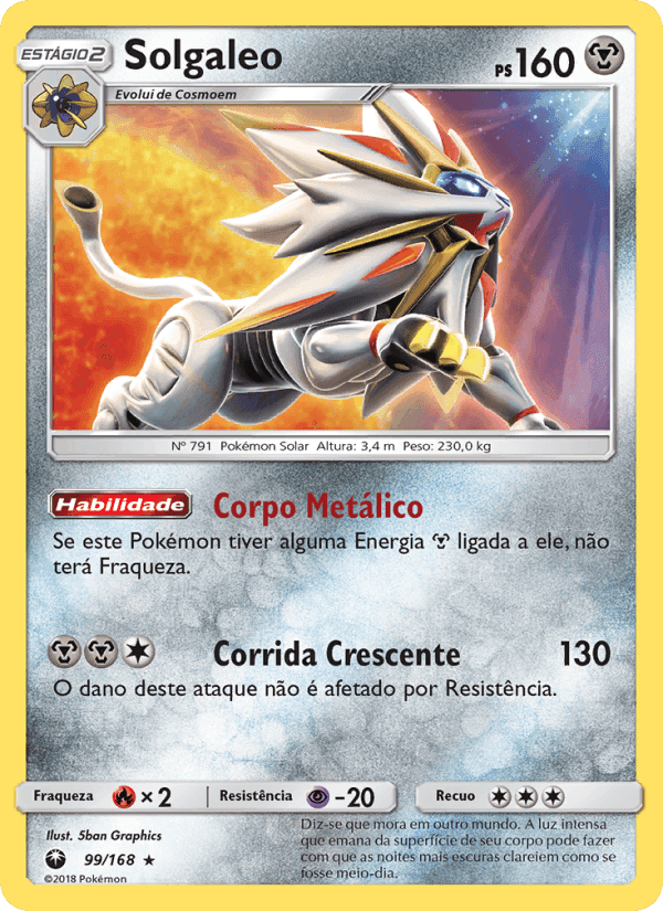 Solgaleo, carta 99 de Tempestade Celestial
