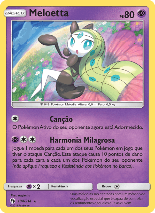 Meloetta, card 104 from Trovões Perdidos