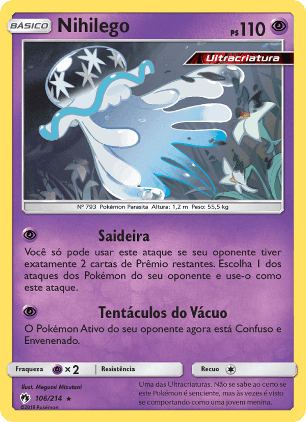 Nihilego, carte 106 de Trovões Perdidos