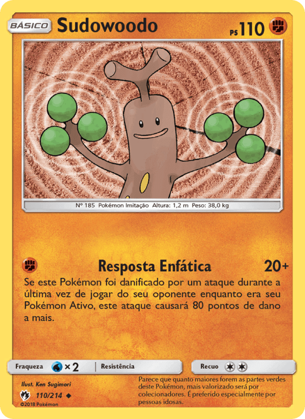 Sudowoodo, carta 110 de Trovões Perdidos