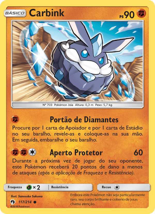 Carbink, card 117 from Trovões Perdidos