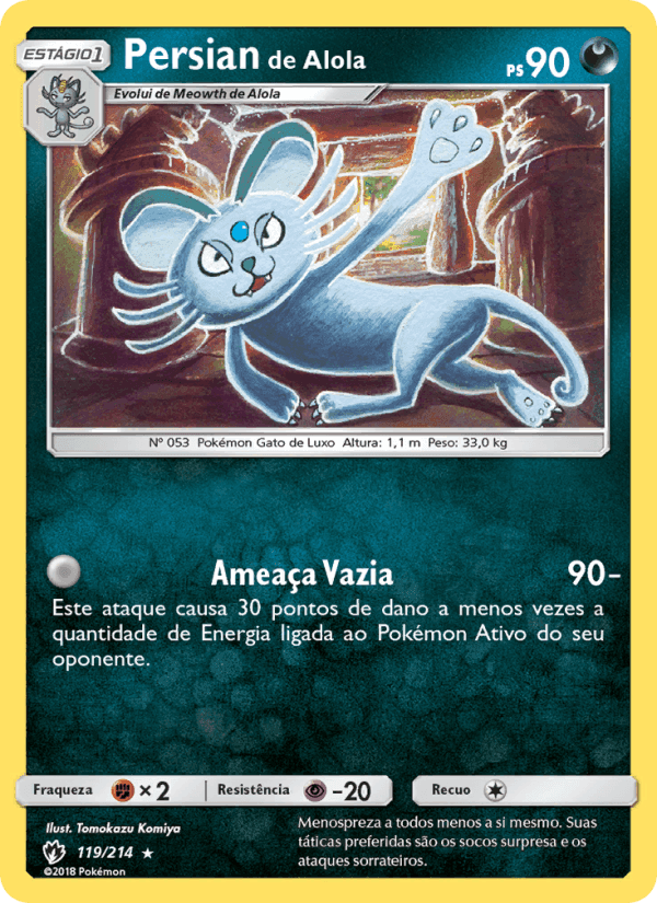 Persian de Alola, carta 119 de Trovões Perdidos
