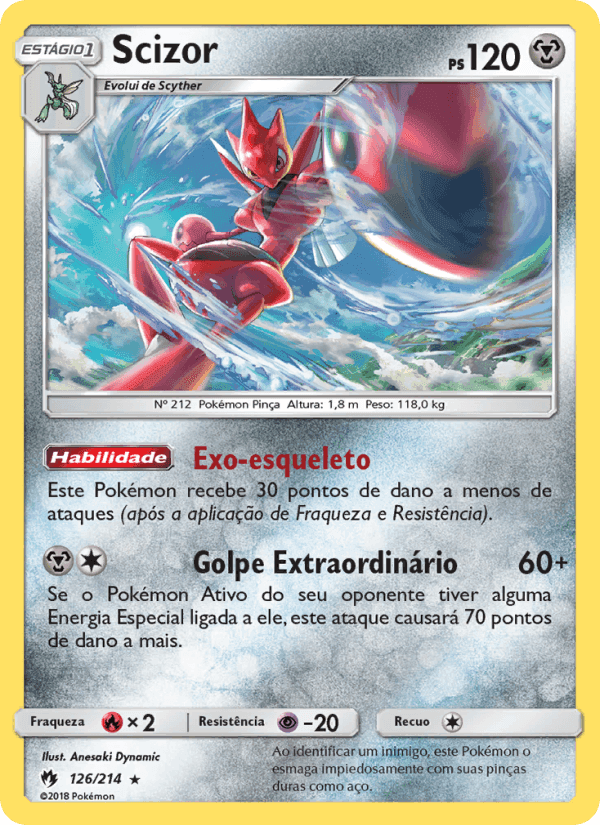 Scizor, carta 126 de Trovões Perdidos