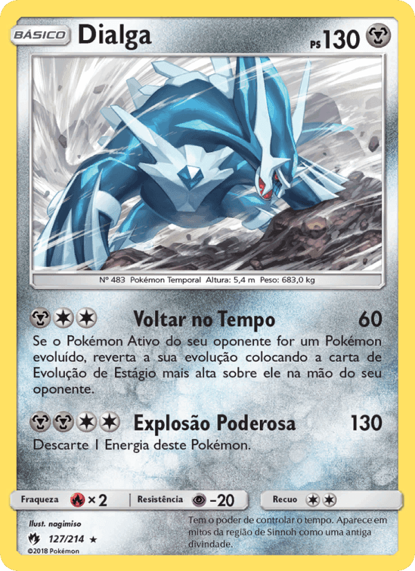 Dialga, card 127 from Trovões Perdidos