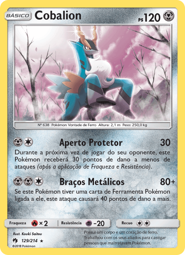 Cobalion, card 129 from Trovões Perdidos