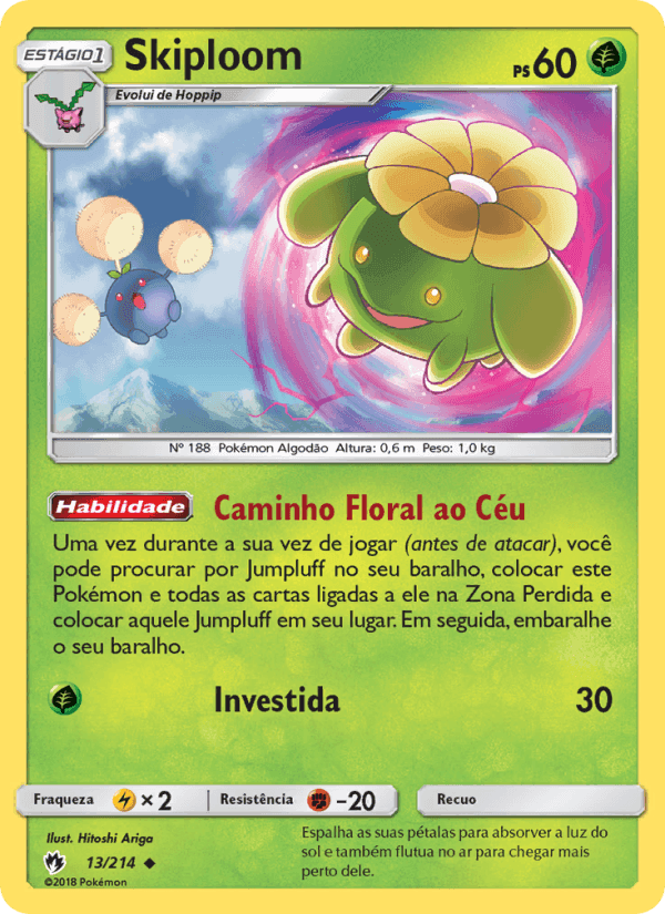 Skiploom, carta 13 di Trovões Perdidos