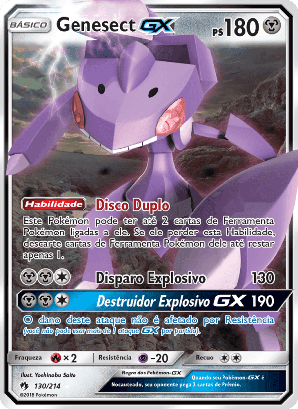 Genesect GX, carta 130 de Trovões Perdidos