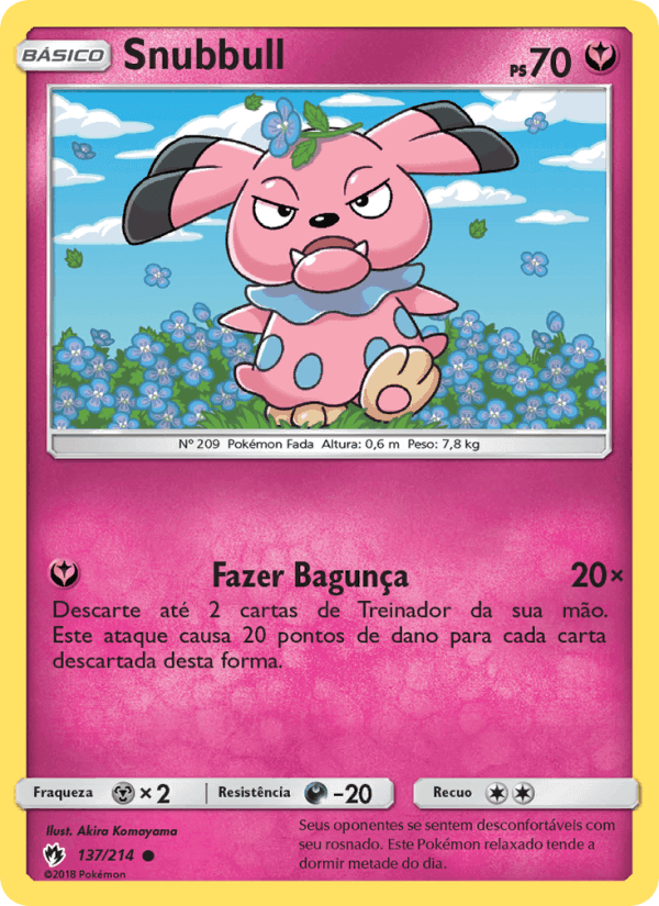 Snubbull, carta 137 de Trovões Perdidos