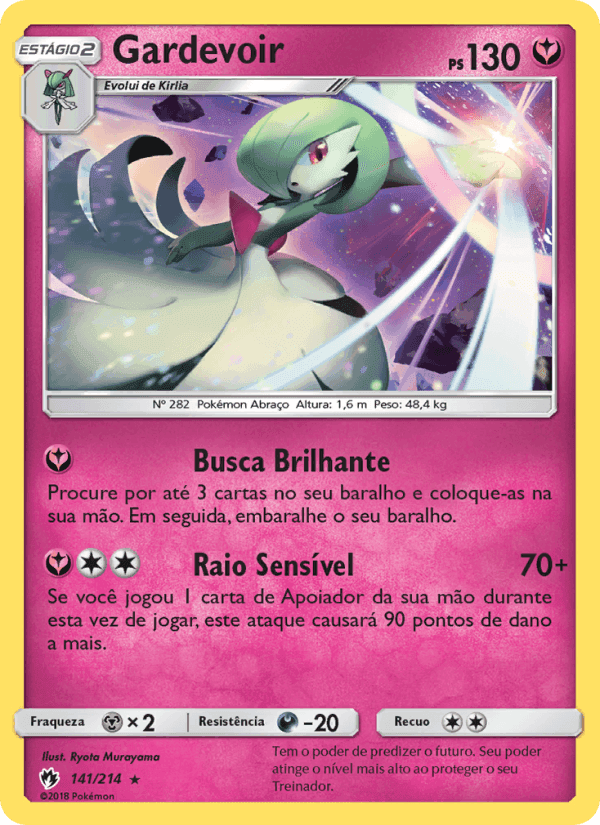 Gardevoir, carta 141 de Trovões Perdidos