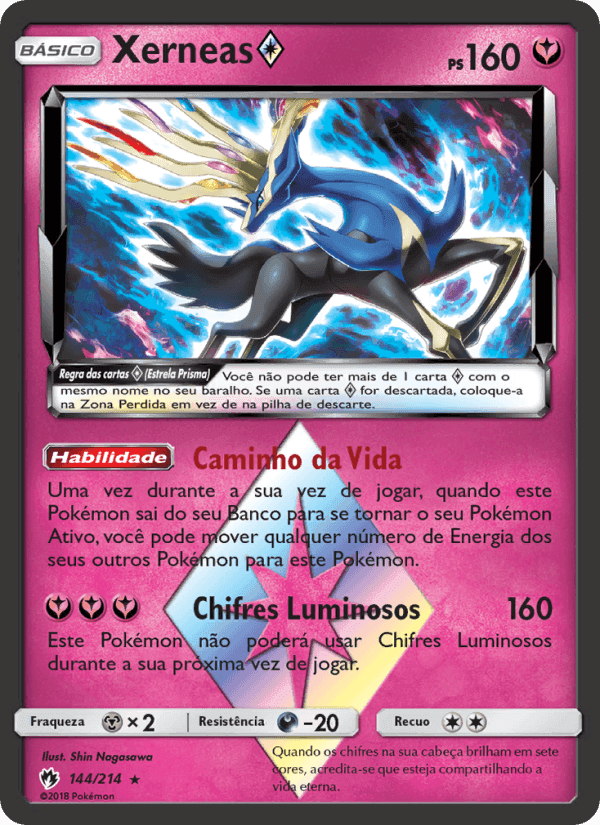 Xerneas ◇, carte 144 de Trovões Perdidos