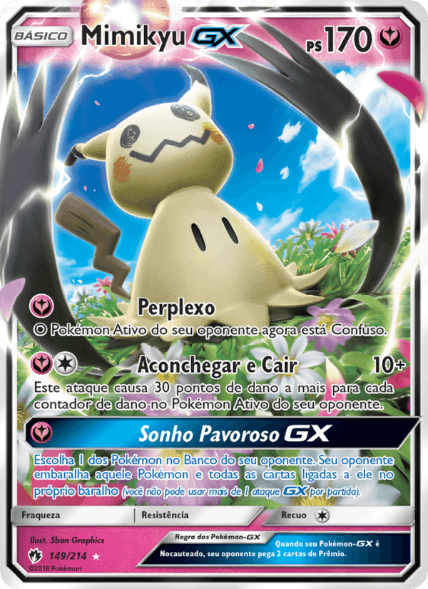 Mimikyu GX, carta 149 de Trovões Perdidos
