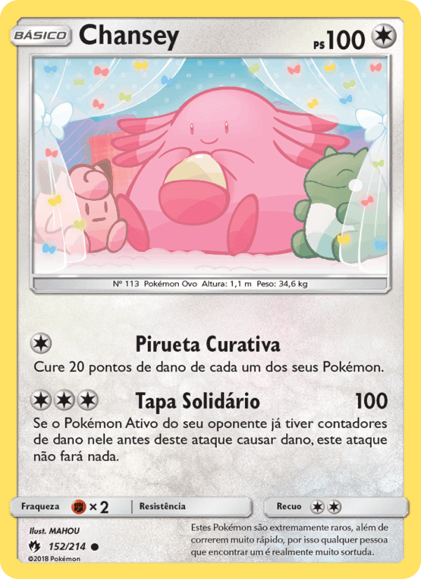 Chansey, carta 152 de Trovões Perdidos