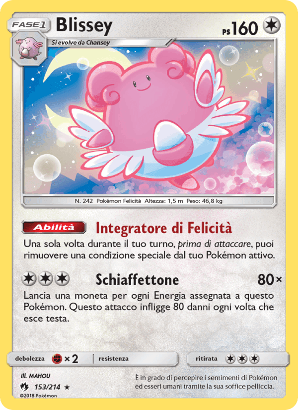 Blissey, carta 153 de Trovões Perdidos