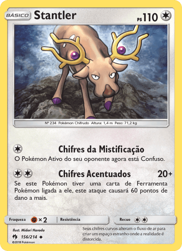 Stantler, carte 156 de Trovões Perdidos