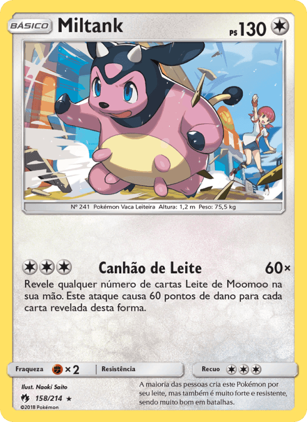 Miltank, carta 158 de Trovões Perdidos