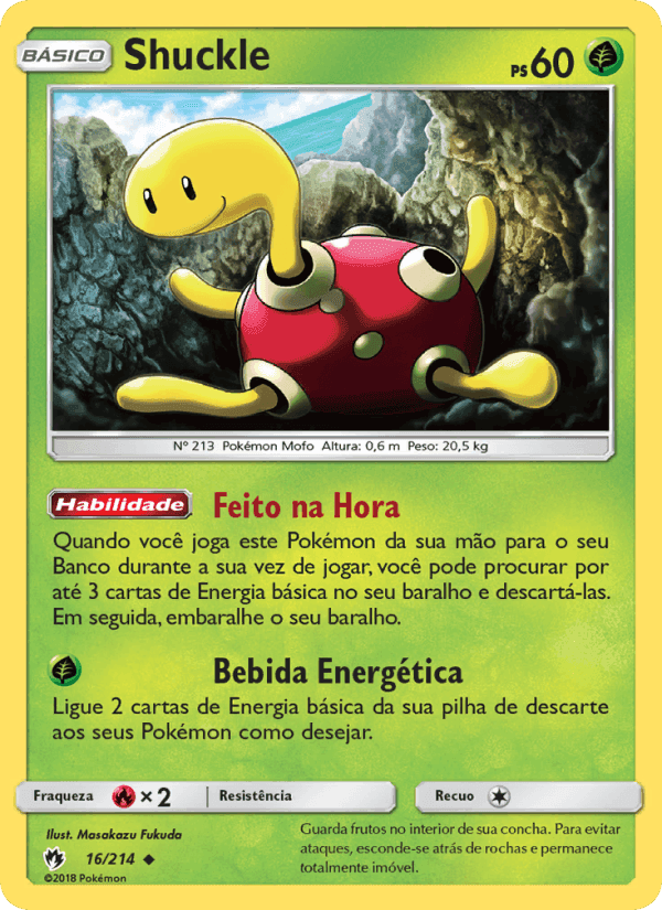 Shuckle, carta 16 de Trovões Perdidos