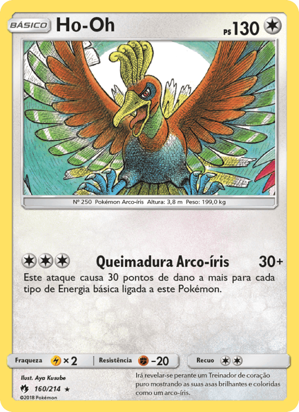 Ho-Oh, carta 160 de Trovões Perdidos