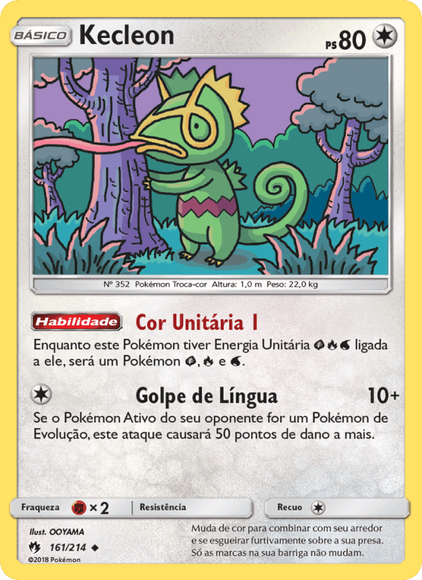 Kecleon, card 161 from Trovões Perdidos