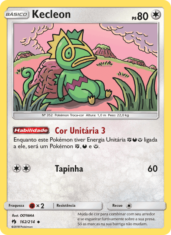 Kecleon, carta 162 de Trovões Perdidos