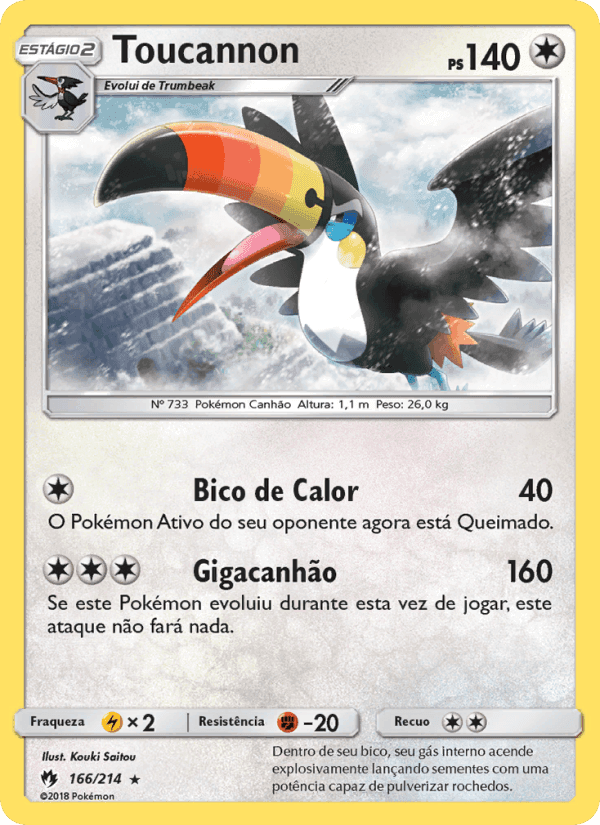 Toucannon, carta 166 de Trovões Perdidos
