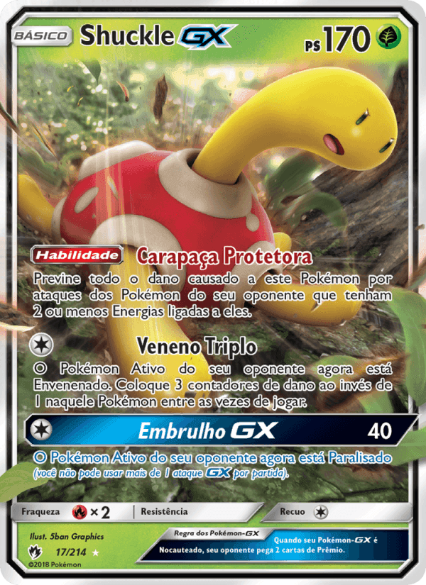 Shuckle GX, carta 17 de Trovões Perdidos