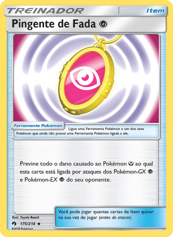 Pingente de Fada Psychic, carta 175 di Trovões Perdidos