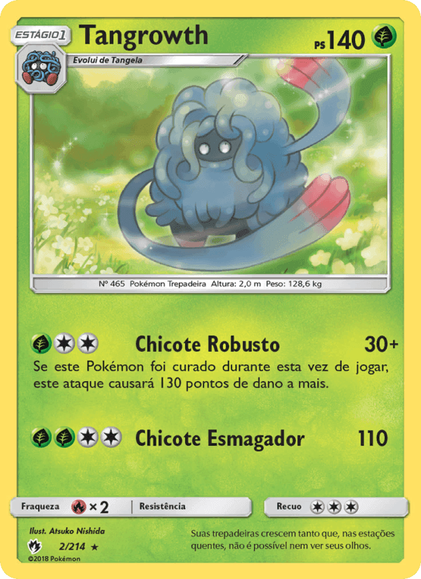 Tangrowth, carta 2 de Trovões Perdidos