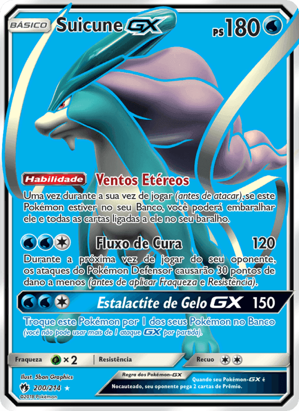 Suicune GX, carte 200 de Trovões Perdidos