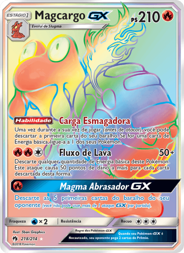 Magcargo GX, carta 218 de Trovões Perdidos