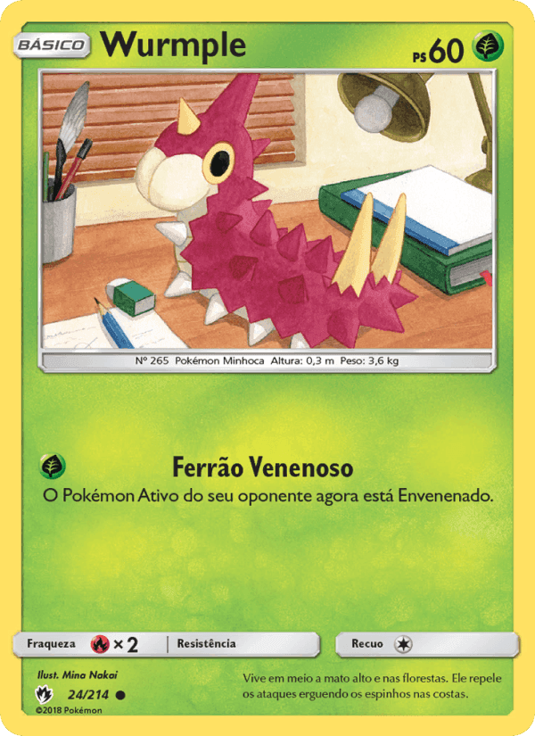 Wurmple, carta 24 de Trovões Perdidos