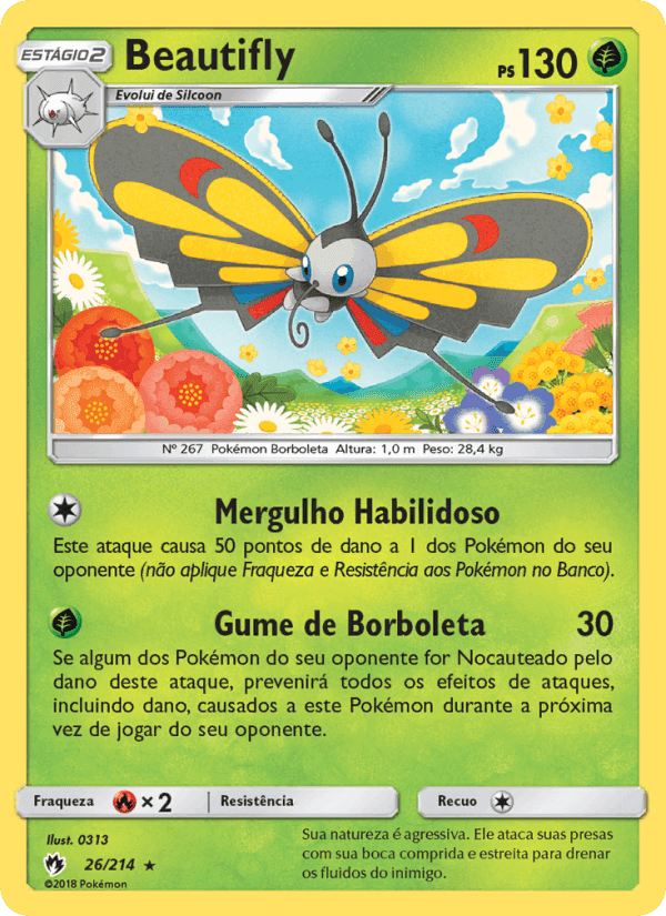 Beautifly, carta 26 de Trovões Perdidos