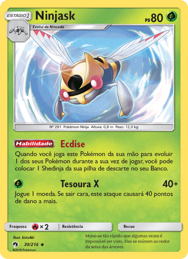 Ninjask, carta 30 de Trovões Perdidos
