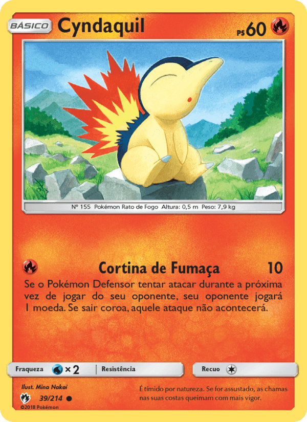 Cyndaquil, carte 39 de Trovões Perdidos