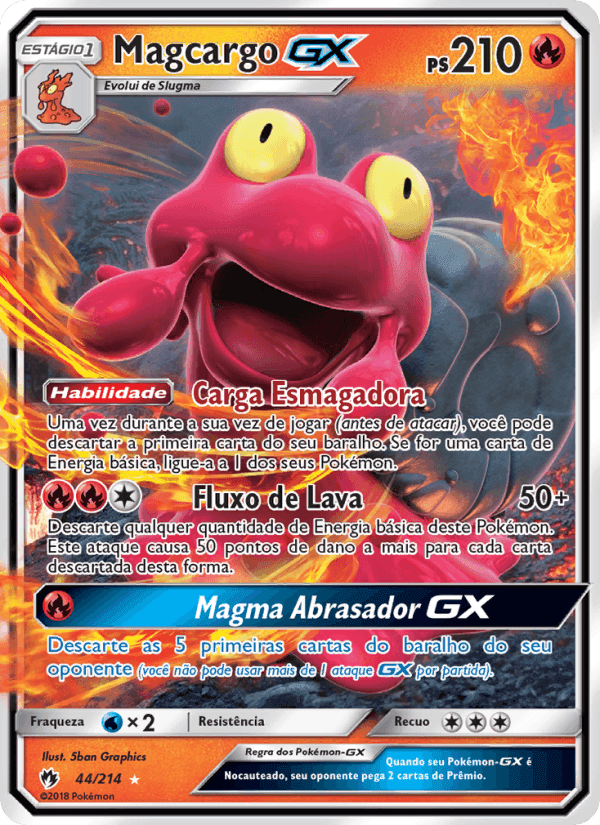 Magcargo GX, carta 44 de Trovões Perdidos
