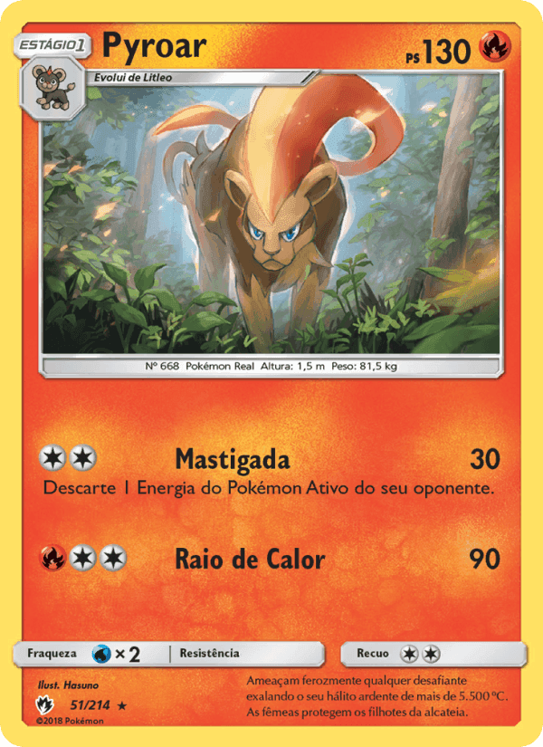 Pyroar, carta 51 de Trovões Perdidos