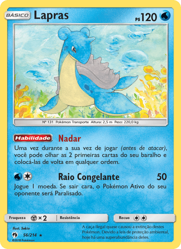 Lapras, carte 56 de Trovões Perdidos